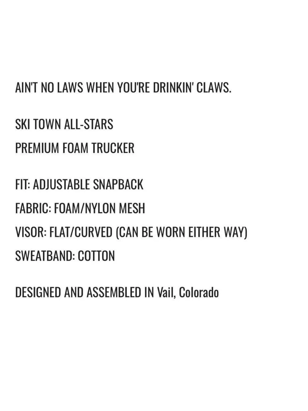 Ski Town All-Stars richardson trucker